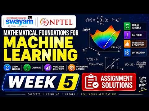 Mathematical Foundations for Machine Learning Week 5 Assignment Answers 2026 | NPTEL July 2026