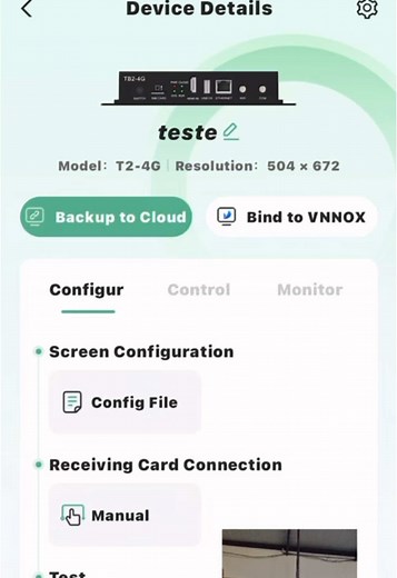 Configuração Simples das TB via Wi-Fi com VNNOX Care