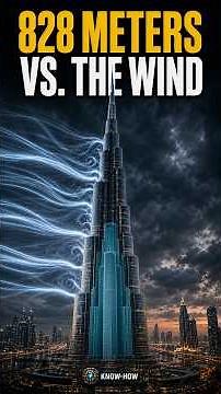 How the Burj Khalifa Survives Wind at 828 Meters #BurjKhalifa #StructuralEngineering