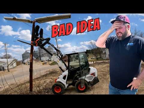 Removing Light Pole From Our New Property Was a Nightmare