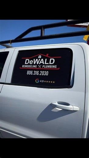 Updated some aging window perf film for @dewald_remodeling_plumbing with the new logo. Check them out for your needs!! ATD Wraps Plus.com 806-359-3435 Amarillo, TX #Chevytruck #windowperfvinyl #Privacywithvision #atdwrapsplus | ATD Wraps Plus | Facebook