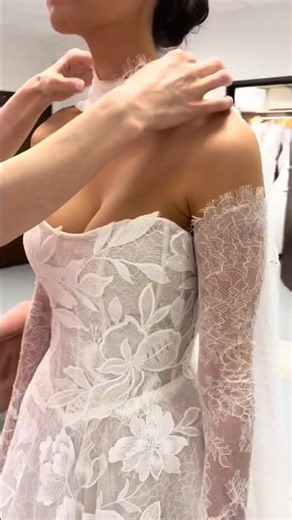How to put on a neck shawl🤍✨ #tiktok #wedding #fyp #viral #trending
