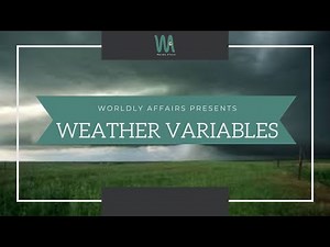 WEATHER VARIABLES | CSS | GSA | 12