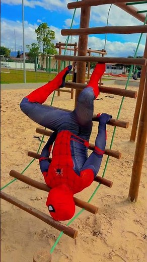 Spider-Man tied up