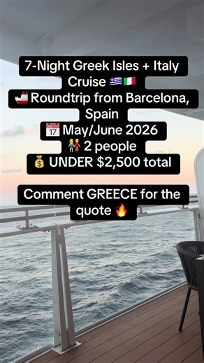 Explore 7-Night Greek Isles and Italy Cruise from Barcelona
