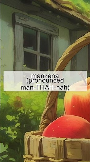 How do you say 'apple' in Spanish? 🇪🇸| Learn Spanish Fast