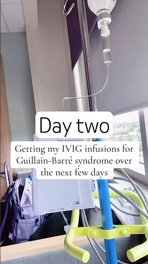 Day two of IVIG infusions for Guillain-Barré Syndrome. #guillainbarresyndrome #rareillness #singer