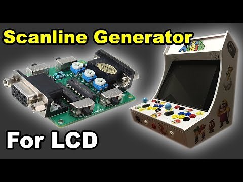 ✅ Scanline Generator for LCD arcade monitors Pandora's box bartop
