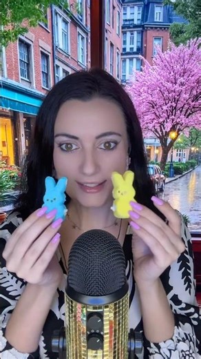 ASMR Peeps Marshmallow Bunnies 🐰 Soft Tapping & Whispering | Relaxing Sounds