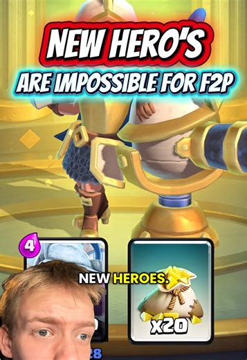 It’s Impossible to unlock new hero’s with spending money! #clashroyale #clashroyal #supercell #clashroyalememes