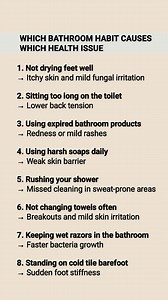 Which bathroom habit causes which health issue. | Curediseasex
