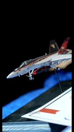 This jet looks great even in small scale #modelaircraft #scalemodel #jetaircraft #f18 #modelbuilder