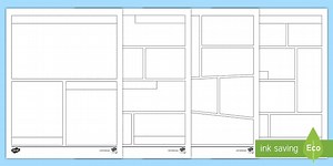 Blank Comic Strip Templates