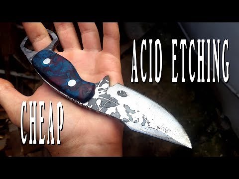 CHEAP and EASY Metal Acid Etching!