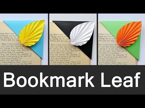 Easy Paper BOOKMARK with LEAF | Origami Craft Tutorial DIY (NProkuda)