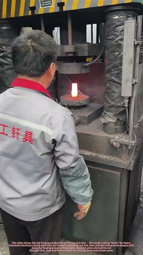Mining Pick Bit Hot Forging Process | Full Manufacturing Of Heavy Duty Rock Cutting Tools