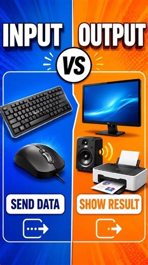 Input Device vs Output Device | What's the Difference? #computer #studytips