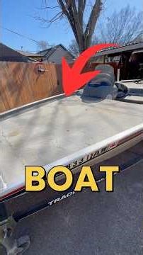 Fixing Up A 20 Year Old Boat I Bought On Facebook Marketplace #fishing #restoration #boat