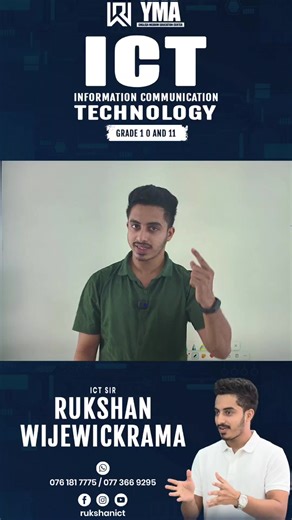 ICT made simple! 💻✨ Join the most tech-savvy academy in Sri Lanka. 📍 Physical: YMA Angodha Junction | 💻 Online: Islandwide DM or WhatsApp 076 181 7775 to join the 2026/2027 batch! 🚀 #rukshanict #ict #ol #srilanka #studyhacks