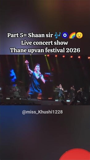 part 5=Shaan sir❤🎶🌹live concert at Thane Upvan .#playbacksinger #viral #shaan#shorts#trending#song.