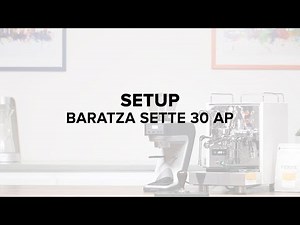 Baratza Sette 30 AP Espresso Grinder Setup