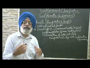 Ch V (L-2) Soil genesis and classification (Factors of Soil Formation)