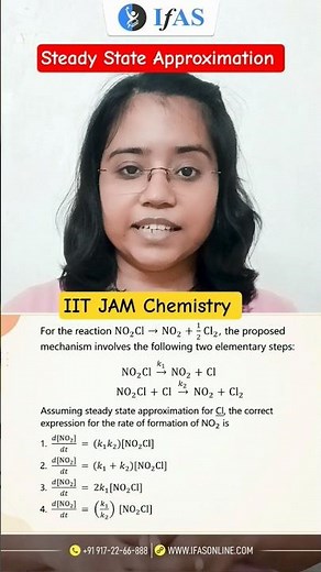 Steady State Approximation | Chemical Kinetics | IIT JAM Chemistry | IFAS