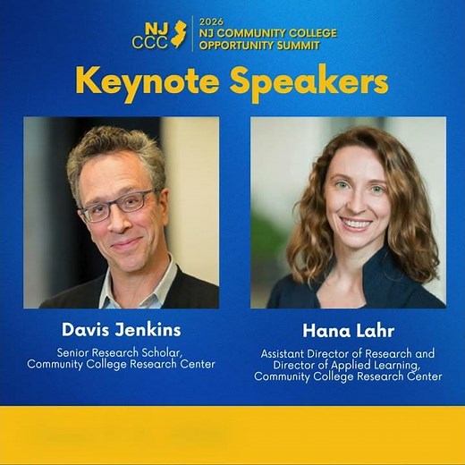 NJ Community College Opportunity Summit Keynote Speakers