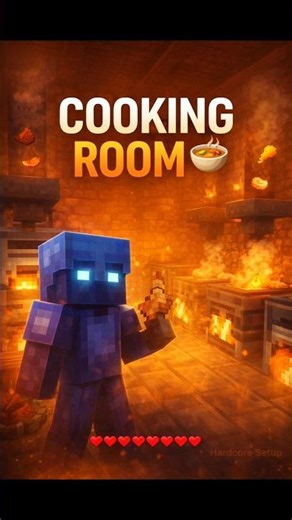 Hardcore Minecraft Day 320–333: I Built a Cooking Room That Saves Lives 🍲🔥