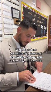 I’m an expert in chicken scratch. #teacher #student #handwriting #reels | Mr. Russo Health