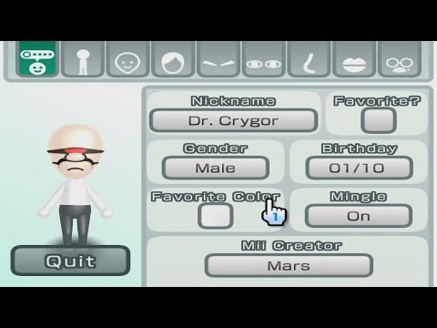 Dr. Crygor - WarioWare - Mii 3484