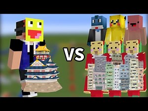 1人がつくる要塞 vs 50人で協力してつくる要塞 -マインクラフト【KUN】