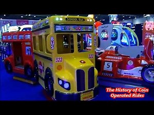 2010s Falgas Coin Operated Bus Kiddie Ride - School Bus