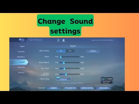 How to change Sound Settings in Mobile Legends: Bang Bang