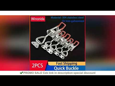 Fixtures Adjustable Toolbox Case Metal Toggle Latch Catch Clasp Quick Release Clamp Anti-Slip Push P