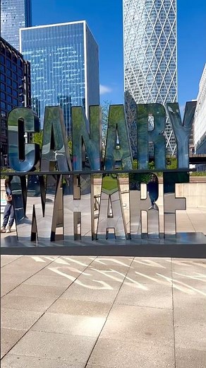 Canary Wharf London ✨ Skyscrapers, Views & City Vibes! #London #CanaryWharf #Shorts