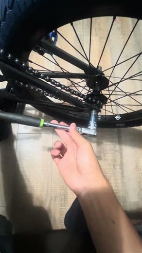 Fixing my tire pt 2 I just need to put air in the tire, tighten up the chain and it should be ready