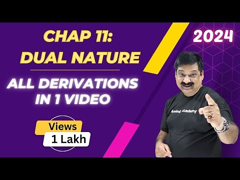 Dual Nature of Radiation & Matter, All derivations in one Video, NCERT Class 12 Physics Chapter 11
