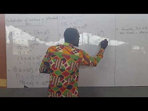 Multiplication of Numbers in Standard Form.