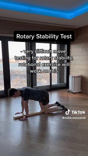Doing a rotary stability test in the Functional Movement Screen. 1 out of 3 on both sides for simply attempting. #Fitness #Mobility