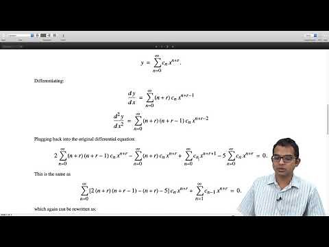 mod08lec90 - Frobenius method for regular singular points