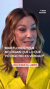 SIGUE EL DIRECTO 🟠 MAR FLORES ya está preparada para hablar de su libro, de sus memorias: ‘MAR EN CALMA’. 📺 Todas las tardes con Sonsoles Ónega en Antena 3 a partir de las 17:00h. 👉 WhatsApp del programa en la descripción del perfil. #MarFlores #Libro #Memorias | Y ahora Sonsoles
