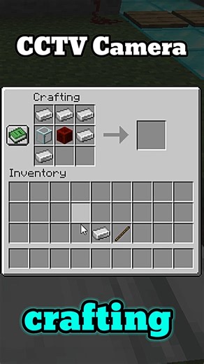 Minecraft me Craft a CCTV Camera #minecraft #mcpe #shorts