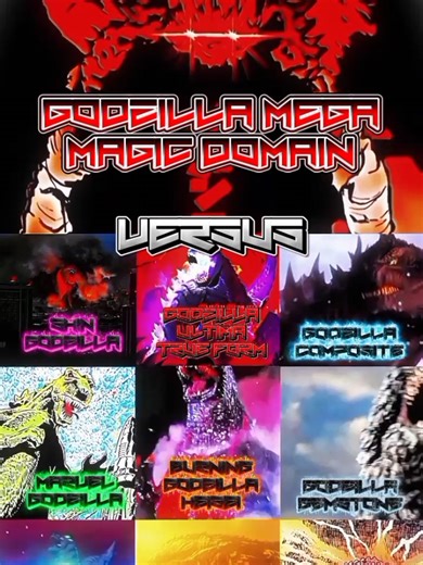 Godzilla Mega Magic Domain vs Ultima True Form Showdown