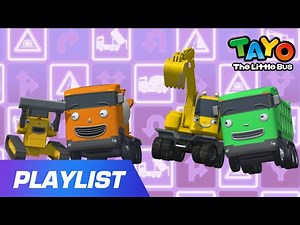[Playlist] Strong Heavy Vehicles Song(+More) l Tayo's Sing Along Show | Nursery Rhymes l Tayo songs