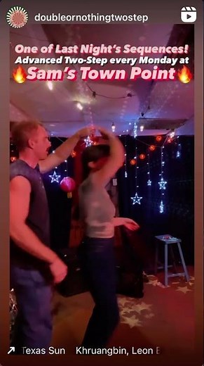 Advanced Honky-Tonk Two-Step | Dalton & Vanessa at Sam’s Town Point (Way South Austin, TX)