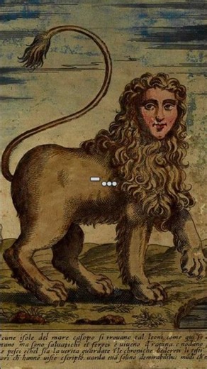 Medieval Manticores and lions