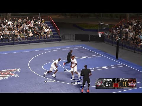 NBA 2K18 lebron james and kyrie erving vs michael jordan and scottie pippin!!