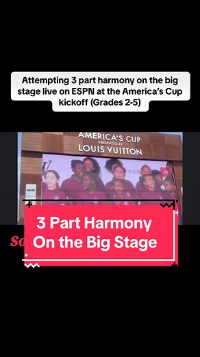 3 Part Harmony on the Big Stage: School Choir Performance