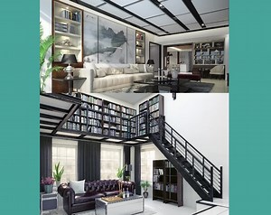 ZOOM virtual background / Home Office digital pack / Virtual Meeting Background - Pack of 10